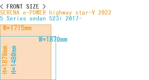 #SERENA e-POWER highway star-V 2022 + 5 Series sedan 523i 2017-